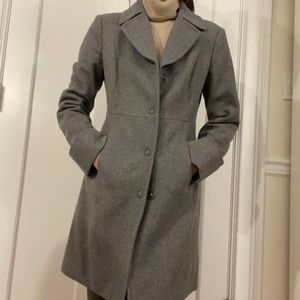 Grey Wool Benetton Coat